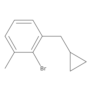 2-Bromo-1-(cyclopropylmethyl)-3-methylbenzene结构式
