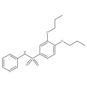 3,4-dipropoxy-N-(3-pyridinyl)benzenesulfonamide Structure