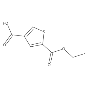 5-(Ethoxycarbonyl)thiophene-3-carboxylic acid结构式