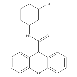 N-(3-hydroxycyclohexyl)-9H-xanthene-9-carboxamide Structure