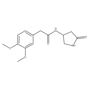 2-(3,4-dimethoxyphenyl)-N-(5-oxopyrrolidin-3-yl)acetamide Structure