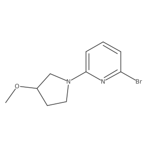 2-Bromo-6-(3-methoxy-1-pyrrolidinyl)pyridine Structure