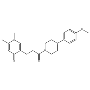 5-{2-[4-(4-methoxyphenyl)piperazin-1-yl]-2-oxoethoxy}-1,2-dimethylpyridin-4(1H)-one Structure