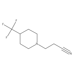 3-(4-Trifluoromethyl-piperidin-1-yl)-propionitrile Structure