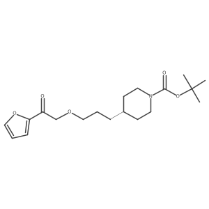tert-Butyl 4-(3-(2-(furan-2-yl)-2-oxoethoxy)propyl)piperidine-1-carboxylate Structure