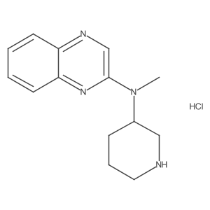 (S)-N-methyl-N-(piperidin-3-yl)quinoxalin-2-amine hydrochloride结构式