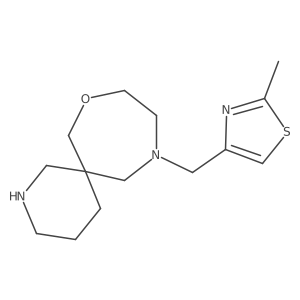11-((2-Methylthiazol-4-Yl)Methyl)-8-Oxa-2,11-Diazaspiro[5.6]Dodecane结构式