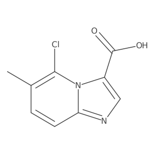 Imidazo[1,2-a]pyridine-3-carboxylic acid, 5-chloro-6-methyl- Structure