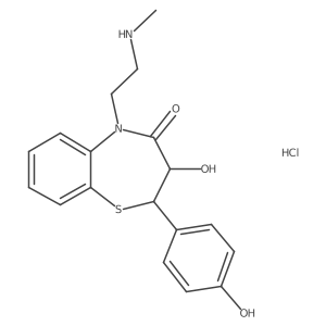 Deacetyl-N,O-didemethyldiltiazem hydrochloride Structure