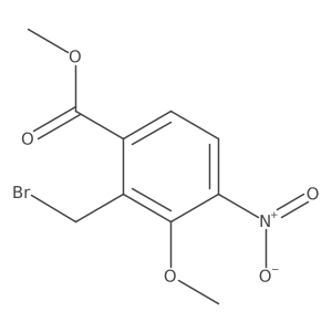 Methyl 2-(bromomethyl)-3-methoxy-4-nitrobenzoate Structure
