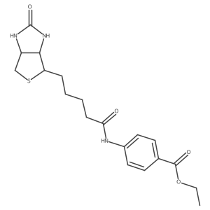 ethyl 4-{5-[(3aS,4S,6aR)-2-oxo-hexahydro-1H-thieno[3,4-d]imidazol-4-yl]pentanamido}benzoate Structure
