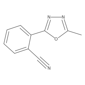 Benzonitrile, 2-(5-methyl-1,3,4-oxadiazol-2-yl)-结构式