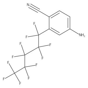 4-Amino-2-(undecafluoropentyl)benzonitrile Structure