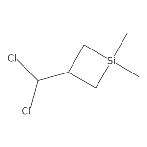 3-(Dichloromethyl)-1,1-dimethylsilacyclobutane结构式