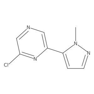 2-Chloro-6-(1-methyl-1h-pyrazol-5-yl)pyrazine Structure