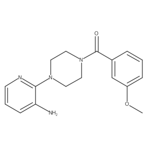 (4-(3-Aminopyridin-2-yl)piperazin-1-yl)(3-methoxyphenyl)methanone结构式