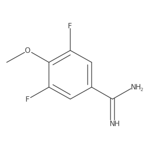 3,5-Difluoro-4-methoxybenzimidamide结构式