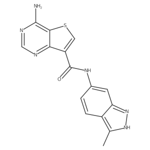 4-amino-N-(3-methyl-2H-indazol-6-yl)thieno[3,2-d]pyrimidine-7-carboxamide Structure