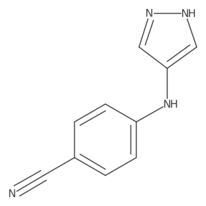4-[(1H-Pyrazol-4-yl)amino]benzonitrile Structure