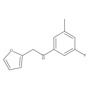 3-fluoro-N-[(furan-2-yl)methyl]-5-methylaniline Structure