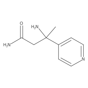 3-Amino-3-(pyridin-4-yl)butanamide结构式