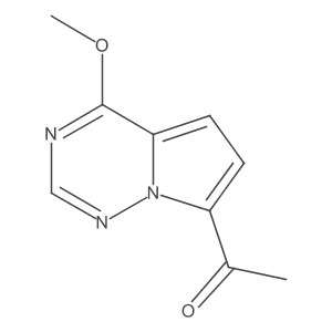 1-(4-Methoxypyrrolo[2,1-f][1,2,4]triazin-7-yl)ethan-1-one结构式