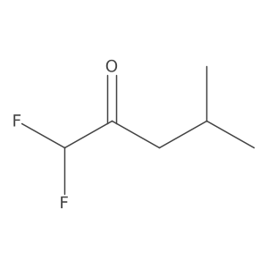 1,1-Difluoro-4-methylpentan-2-one结构式