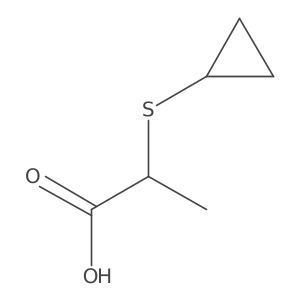 2-(Cyclopropylthio)propanoic Acid Structure