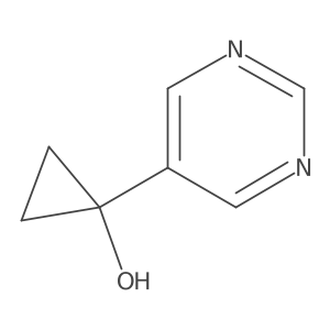 1-(Pyrimidin-5-yl)cyclopropan-1-ol Structure