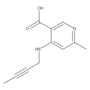 4-[(But-2-yn-1-yl)amino]-6-methylpyridine-3-carboxylic acid Structure