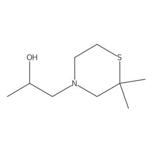 1-(2,2-Dimethylthiomorpholin-4-yl)propan-2-ol结构式