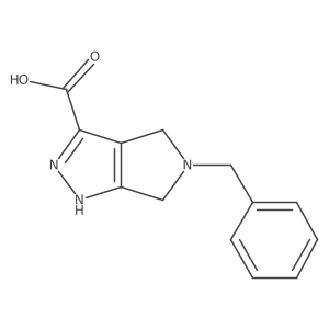 5-Benzyl-1,4,5,6-tetrahydropyrrolo[3,4-c]pyrazole-3-carboxylic acid Structure