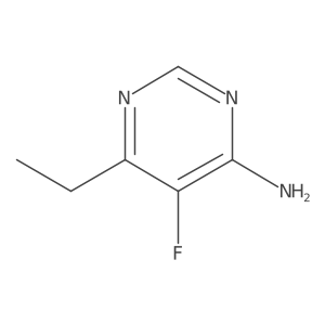 6-Ethyl-5-fluoropyrimidin-4-amine结构式