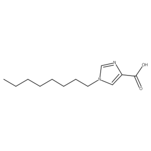 1-octyl-1H-imidazole-4-carboxylic acid结构式