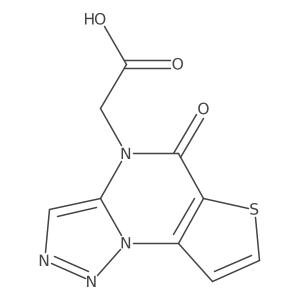 2-(5-Oxothieno[2,3-e][1,2,3]triazolo[1,5-a]pyrimidin-4(5H)-yl)acetic acid结构式