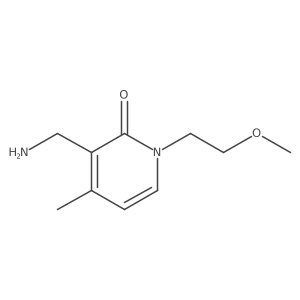 3-(Aminomethyl)-1-(2-methoxyethyl)-4-methylpyridin-2(1H)-one结构式