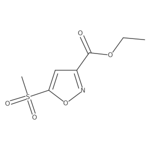 Ethyl 5-(methylsulfonyl)isoxazole-3-carboxylate Structure