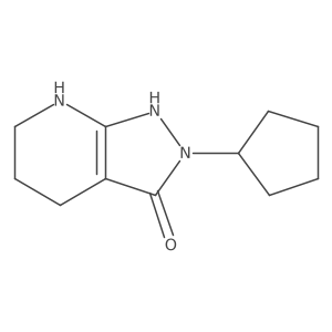 2-Cyclopentyl-4,5,6,7-tetrahydro-2H-pyrazolo[3,4-b]pyridin-3-ol Structure