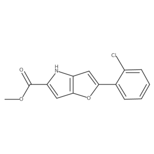 Methyl 2-(2-chlorophenyl)-4H-furo[3,2-b]pyrrole-5-carboxylate Structure