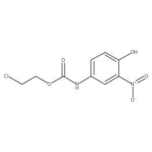 Carbamic acid, (4-hydroxy-3-nitrophenyl)-, 2-chloroethyl ester Structure