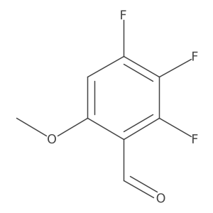 2,3,4-Trifluoro-6-methoxybenzaldehyde Structure