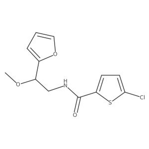5-chloro-N-[2-(furan-2-yl)-2-methoxyethyl]thiophene-2-carboxamide结构式