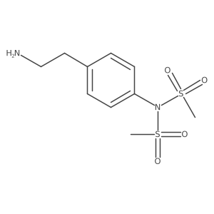 N-(4-(2-aminoethyl)phenyl)-N-(methylsulfonyl)methanesulfonamide结构式