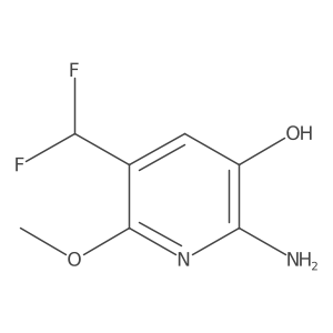 2-Amino-5-(difluoromethyl)-6-methoxypyridin-3-ol结构式