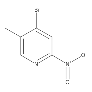 4-Bromo-5-methyl-2-nitropyridine Structure