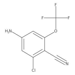 Benzonitrile,4-amino-2-choro-6-(trifluoromethoxy) Structure