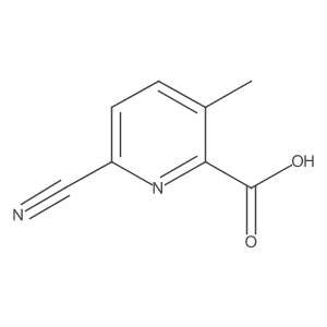 6-Cyano-3-methylpicolinic acid结构式