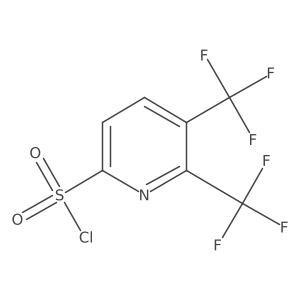 2,3-Bis(trifluoromethyl)pyridine-6-sulfonyl chloride Structure