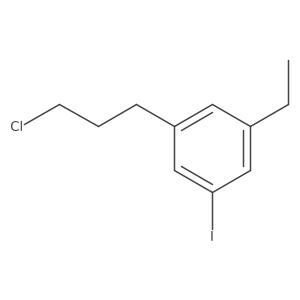 1-(3-Chloropropyl)-3-ethyl-5-iodobenzene Structure