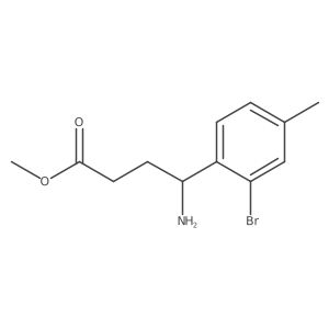 Methyl 4-amino-4-(2-bromo-4-methylphenyl)butanoate Structure